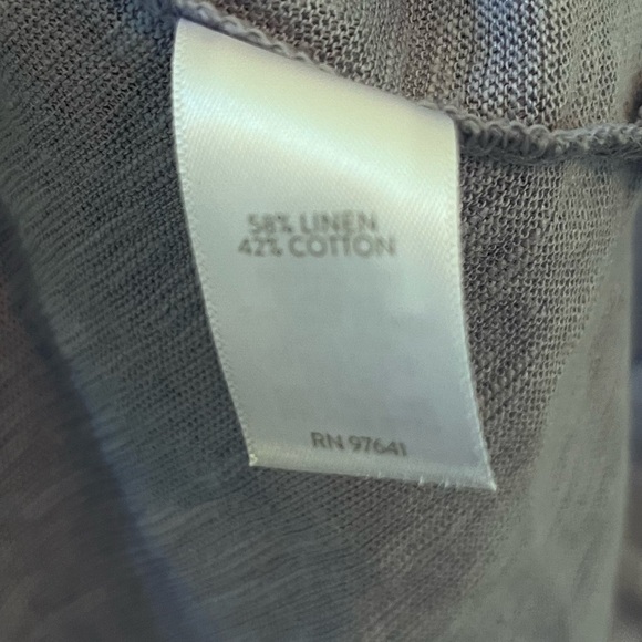 J. Jill Periwinkle bell sleeve top small petite NWT cotton/ linen blend - Picture 5 of 6